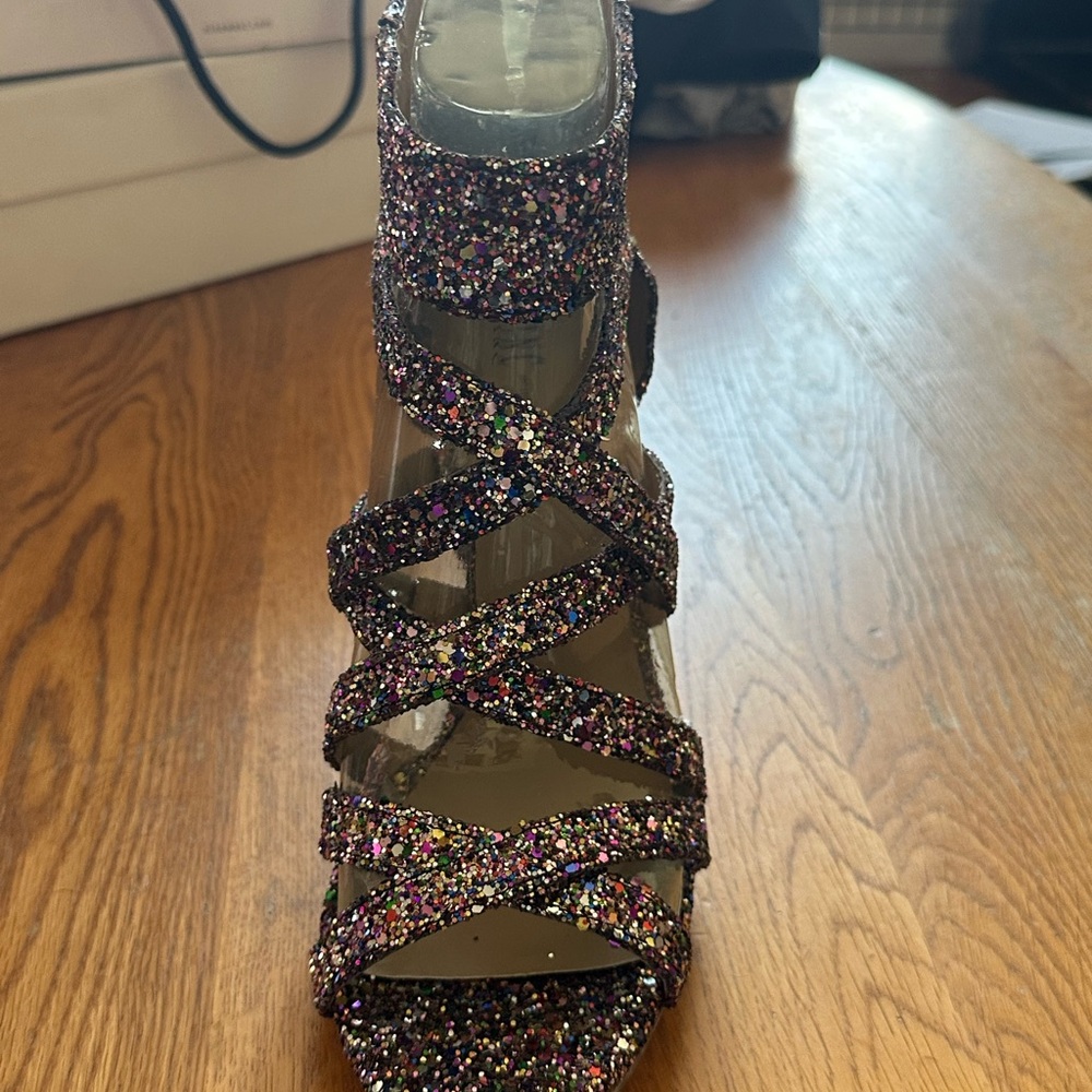 INC glitter heels